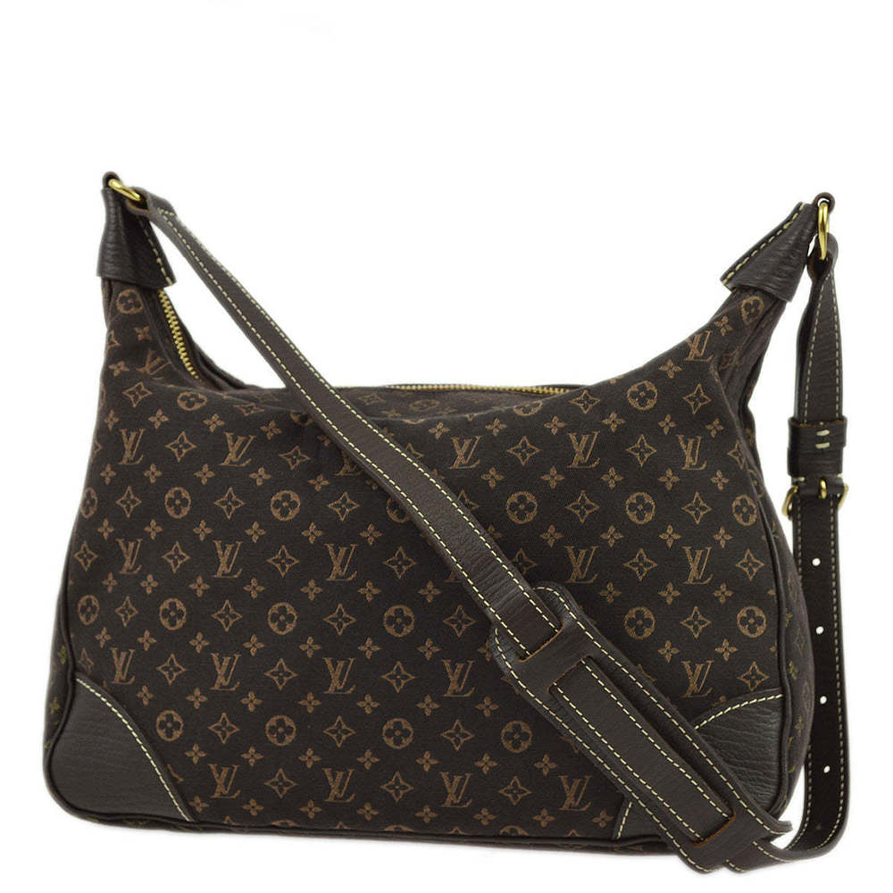 LOUIS VUITTON 2006 Brown Monogram Mini Lin Boulogne Shoulder Bag M95225 192495 - Picture 2 of 10
